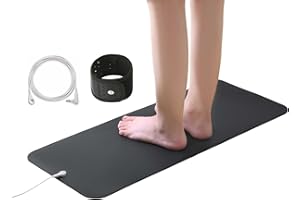 MCZAROA 2023 Upgraded Universal Grounding Mat Kit with Grounding Wrist Strap and 15ft Grounding Cord – Enhanced Conductivity for Effective Grounding