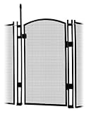 Sentry Safety Pool Fence Visiguard 5' Tall Self-Closing/Self Latching Pool Fence Child Safety Gate (Black)