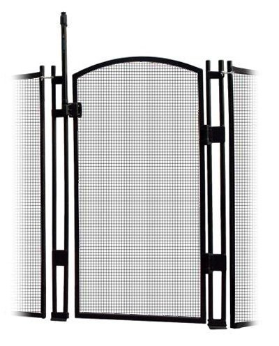 Sentry Safety Pool Fence Visiguard 5' Tall Self-Closing/Self Latching Pool Fence Child Safety Gate (Black)