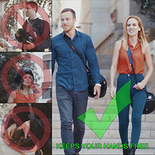 image for EZ-GO Strap Motorcycle Helmet Carrier Strap - Hands-Free, Motorbike Ac