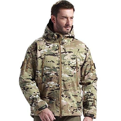  free soldier men’s tactical jacket waterproof army …
