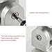 Adjustable shower head holder wall mount bracket with 2 hanger Hooks, Aluminum,Super Heavy Duty, strong adhesive for Bathroom,No-Damage Hanging Strips,Better than Suction Cups(Sliver)