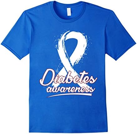 Mens Diabetes Awareness T shirt Cancer awareness XL Royal Blue