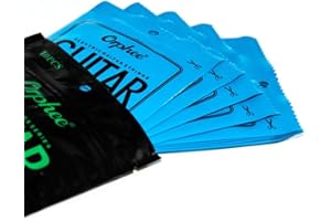RichVibe Orphee 10-Pack Electric Guitar 1st E-String (.009) for Replacement, Nickel Alloy Wound with High-Carbon Steel Core, 