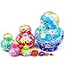 Leegoal New 10pcs Beautiful Wooden Russian Nesting Wishing Dolls Matryoshk Traditional
