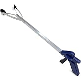 Blue Jay 30 Inch Reacher Grabber Tool with Rubber Suction Cups, Lightweight Long Arm Trash Picker Upper, Multipurpose Extending Reach Assist Stick, Mobility Aid for Seniors and Adults