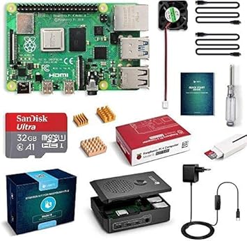 LABISTS Raspberry Pi 4 Model B Kit de 4 GB con SD de 32GB Clase 10,