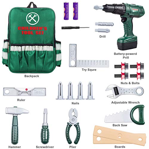 ORRENTE Kids Tool Set, Deluxe Power Toy Tool Set with Motion Function - Thumbnail 2
