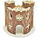 Niteangel Natural Living Wooden Castle, Small Animal Playground, 2-Level House