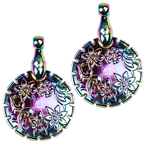 GYGYL 2Pcs Yarn Cutter Pendants, Round Shape Yarn Cutter Pendant for DIY Sewing Tools-Colorful