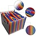 24 Pcs Pocket Organizer Folder Plastic Accordian File Organizer Pocket Folders - A4 File Folder Multicolor Portable File Organizer Multi Pocket Folder - File Accordian Organizer Portable File Folder