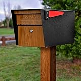 Mail Boss Curbside, Wood Grain 7510 Mail Manager