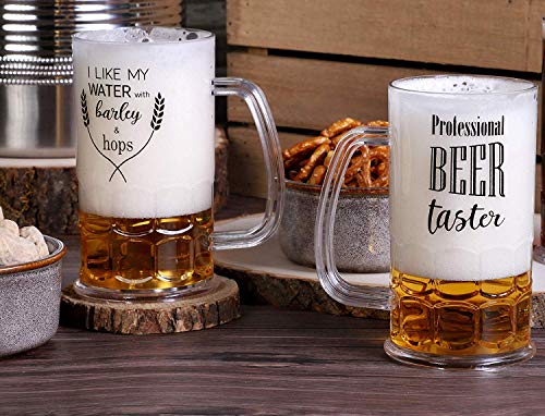 Bierkrug-aus-Kunststoff-mit-Griff-von-Juvale-Set-6-Stck-Mit-Englischen-Trinksprchen-Bruchsicher-Ideal-fr-Bier-Radler-Limonade-auf-Partys-beim-BBQ-Transparent-05-Liter-135-x-96-cm
