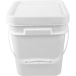 Alipis Paint Bucket with Lid 2.6 Gallon White