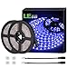 LE 12V LED Strip Light, Flexible, SMD 2835, 300 LEDs, 16.4ft Tape Light for Home, Kitchen, Party, Christmas and More, Non-waterproof, Blue, Pack of 2