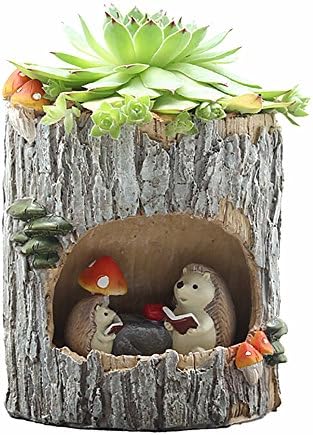 Messagee Big Kawaii Animal Resin Flower Pot Planter Succulent Flower Pot for Kid