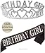 Birthday Decorations, Happy Birthday, Birthday Girl Sash and Tiara, Birthday Girl Headband, Birthday Girl Accessories, Happy Birthday Party Supplies, Favors, Decorations 13th, 16th, 21st, 30th, 35th,