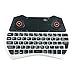 Rii 2.4GHz Mini Wireless Keyboard with Touchpad＆QWERTY Keyboard, Backlit Portable Keyboard Wireless with Remote Control,Built-in Mic and Headphone Port for Online Voice Communication .i28-White