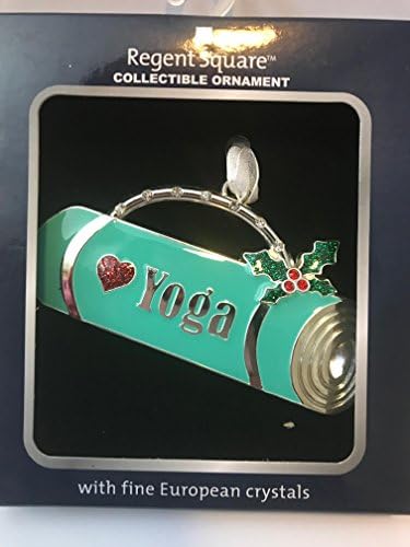 Yoga Mat Regent Square Collectible Ornament w/ fine European Crystals