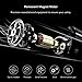 Alloyseed Portable Tire Inflator, Mini Air Compressor Pump with Built-in Gauge, 12V DC 100 PSI Tire Pump with Emergency Light for Car, Truck, Vehicle, Bicycle RV and Inflatables