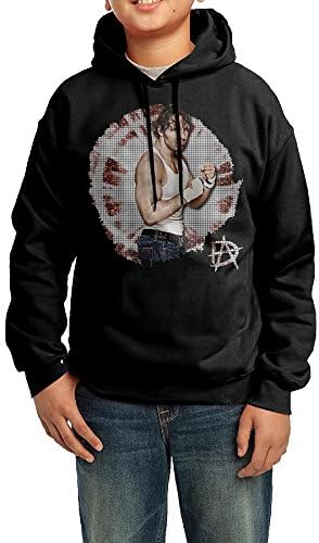 QSDFE Youth Unisex Hoodies Dean Wrestler Ambrose Black Size XL