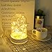 FRIEET Starry String Lights, 6 Pack Fairy Lights Battery Operated, 7.2ft 20LED Christmas Lights Silver Coated Copper Wire Lights Firefly Lights Moon Lights for Party Christmas Decorations(Warm White)