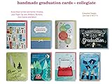 Assorted 8 Pack Handmade Embellished congratulations Graduation Greeting Cards Boxed Set of 8 Designs Congrats Grad for him or for her
