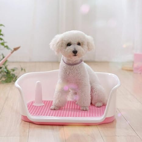 Amazon Co Jp トイレトレー ペットトイレ屋内トレーニング犬トイレトレートレーニングパッドトイレ保護ウォールカバー トイレトレー 色 Pink Size 53x46 4xcm ホーム キッチン