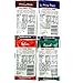 Walden Farms Calorie Free Dressings 4-Flavor Variety: Two 1 oz Packets Each of Honey Dijon, Ranch, Italian, and Creamy Bacon in a BlackTie Box (8 Items Total)