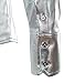 JOGAL Mens Trend Nightclub Styles Metallic Silver Button Down Shirts XXX-Large Silver