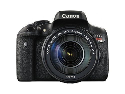 Canon EOS Rebel T6i 24.2 MP Digital SLR Touchscreen Camera Kit with EF-S 18-135mm IS STM Lens - Built-in WiFi and NFC (Renewed)