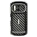 Armorsuit MilitaryShield Black Carbon Fiber Skin Wrap Film + HD Clear Screen Protector for Nokia 808 - Anti-Bubble Film