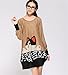 Cute Cartoon Cat Printed Women Long Sleeve Round Neck Loose Knitwear Tops Blouse