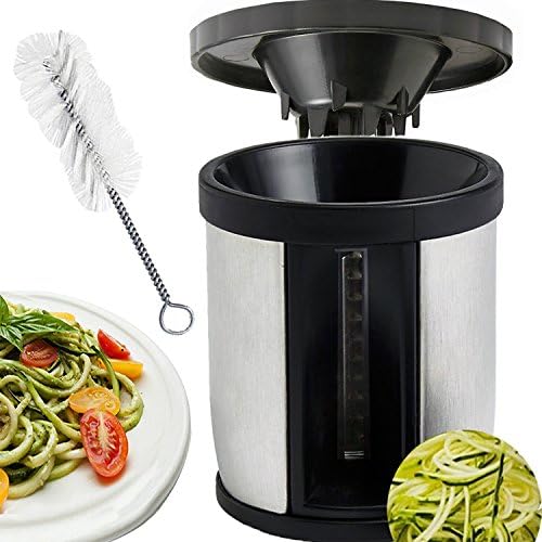 SL Stainless Steel Handheld Spiral Slicer Vegetable Spiralizer and Cutter Zucchini Pasta noodle Spaghetti Maker