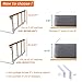 Mybow Bed Assist Rail for Seniors, Bed Guard Railing, Foldable Bed Side Rails Support Bar, Medical Transfer Handle, Safety Hospital Bedrail, Slides Under Mattress for Queen, King, Full, Twin Bed