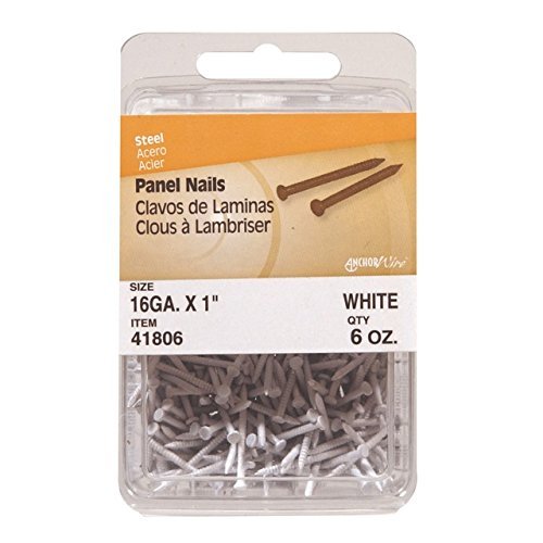Philstone 41806 6 Oz 1" White Colored Interior Panel Nails