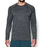 Under Armour Men's Tech Patterned Long Sleeve T-Shirt, Black (003)/Black, Large