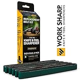 Official Work Sharp Knife & Tool Sharpener P80 Coarse Grit Replacement Belt Kit