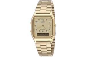 Casio Men's AQ-230GA-9D Gold Analog & Digital with Index Watch