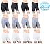 Sexy Basics Womens 12 Pack Sheer & Sexy Cotton Spandex Boyshort Yoga Boxer Briefs