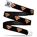 Buckle-Down Seatbelt Belt - Superman Shield Black - 1.5