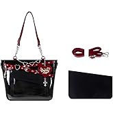 Cute Ita Bag for Pin Display, Japanese Kawaii Anime with Insert Shoulder Bags for Y2k Messenger with Straps