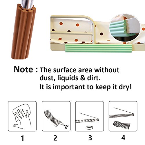 ITRAZ Baby Safety Protectors Table Edge Safe Anti-Collision Bar Corner Bumpers Guard Strip With 3M Adhesive 6.5×0.3×0.03Ft (BEIGE) - Thumbnail 6