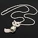 YARUIE Fox Champagne Gift Rhinestone Animals Pendant Long Chain Sweater Necklace