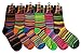 Sumoona 6 Pairs Novelty Crew Socks (Classic Stripes)