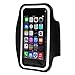 i2 Gear Armband for iPhone 5, 5S, 5C, SE 2016, 4S, 4 & iPod Touch with Adjustable Strap and Key Holder (Black)