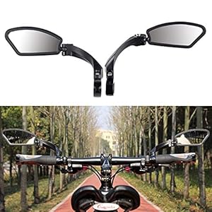 Volwco Fietsspiegel, 360 ° verstelbare hoek fietsspiegel, roestvrij staal, HD explosiebestendige glazen lens, veilige…