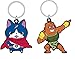 Yo-Kai Watch 2 Gamestop Exclusive Hovernyan & Sergeant Burly Keychain Set