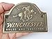 Winchester Rifles and Shotguns - Solid Brass Plaque Plate - Great Ammo Box Case Plaque or Gun Safe Sign