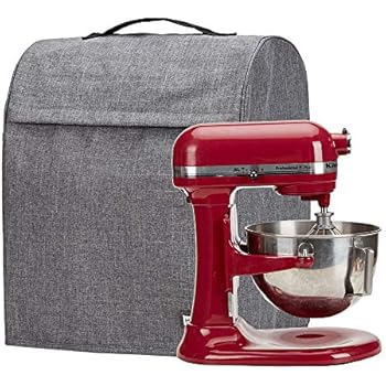 HOMEST Stand Mixer Dust Cover with Pockets Compatible with KitchenAid Bowl Lift 5-8 Quart, Grey (Patent Pending)
